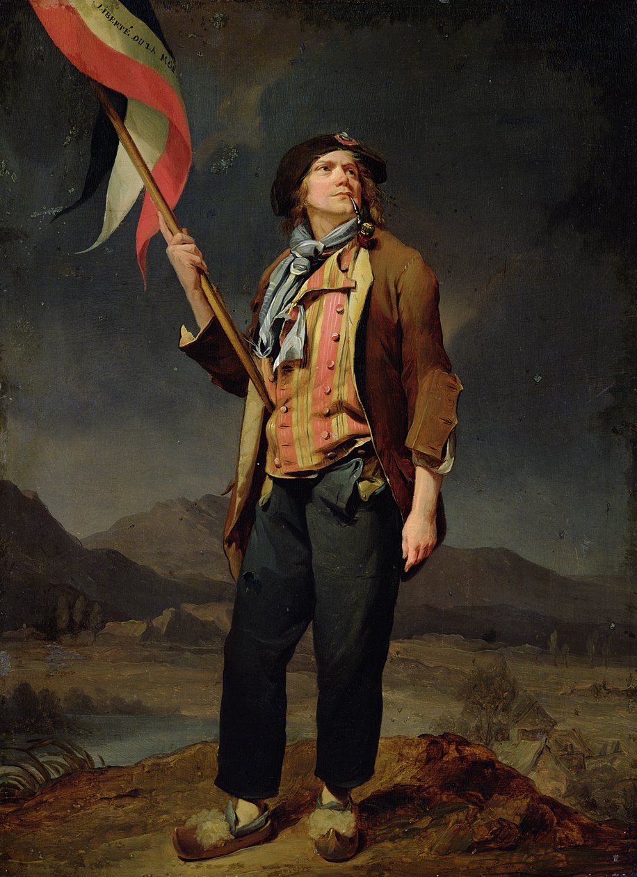 Sangeren Chenard, som en Sans-Culotte av Louis Leopold Boilly