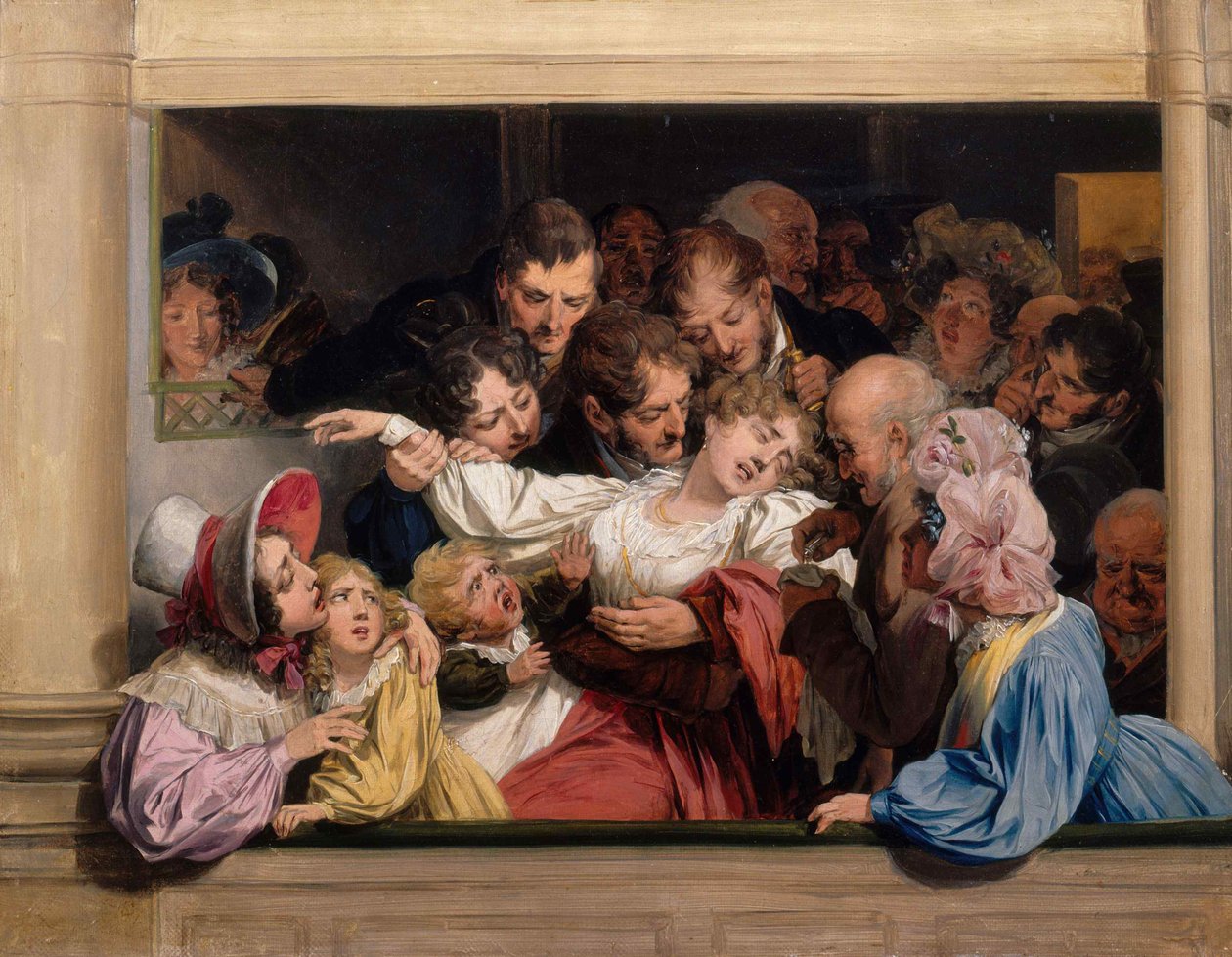 Effekten av melodrama Leffet du mélodrame, ca. 1830. av Louis Leopold Boilly
