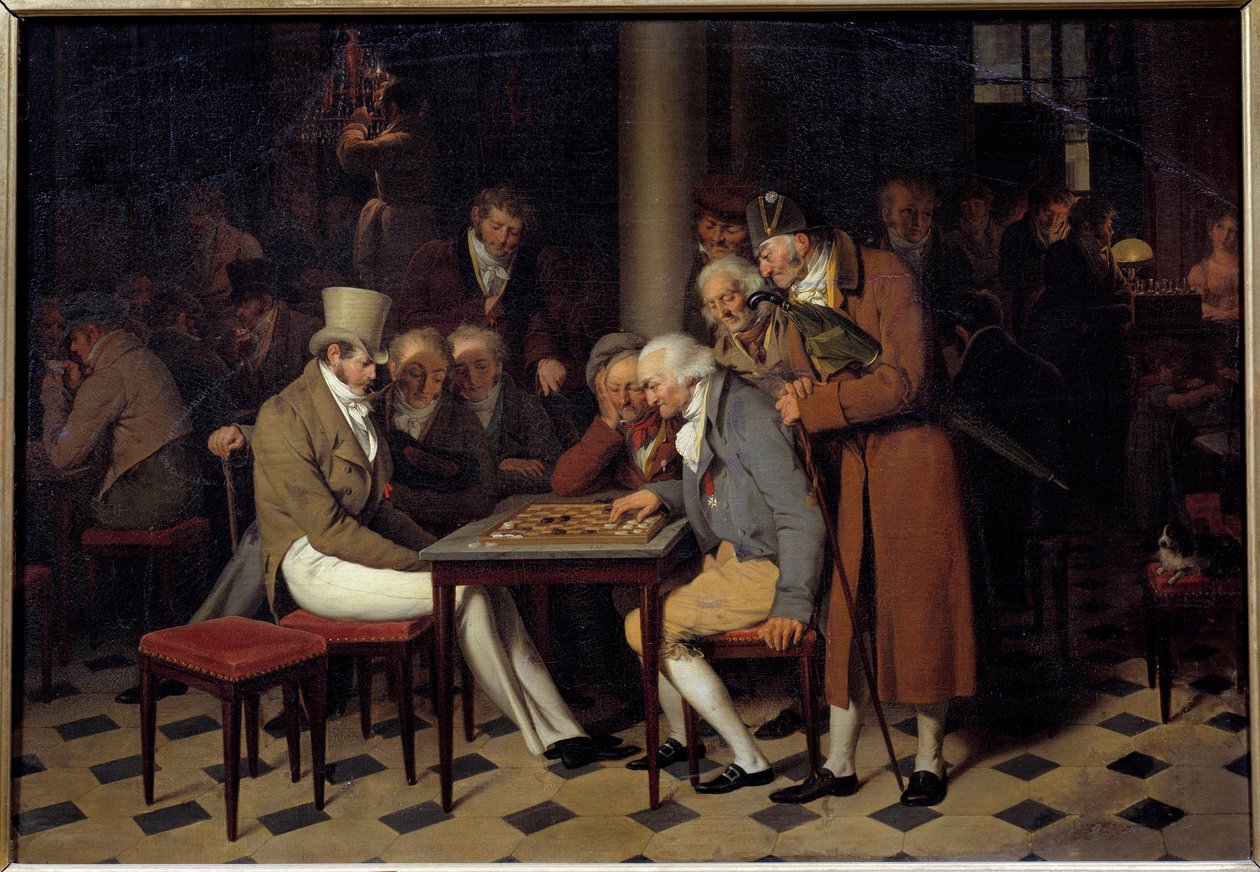 Interiøret i en kafé sier damefesten på Cafe Lamblin på Palais Royal i Paris Maleri av Louis Leopold Boilly (1761-1845) 1800-tallets søn. 0,38x0,55 m Chantilly, Musee Conde av Louis Leopold Boilly