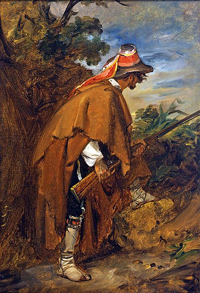 The Bandit, ca. 1819-21 (olje på papir lagt på lerret) av Louis Leopold Robert
