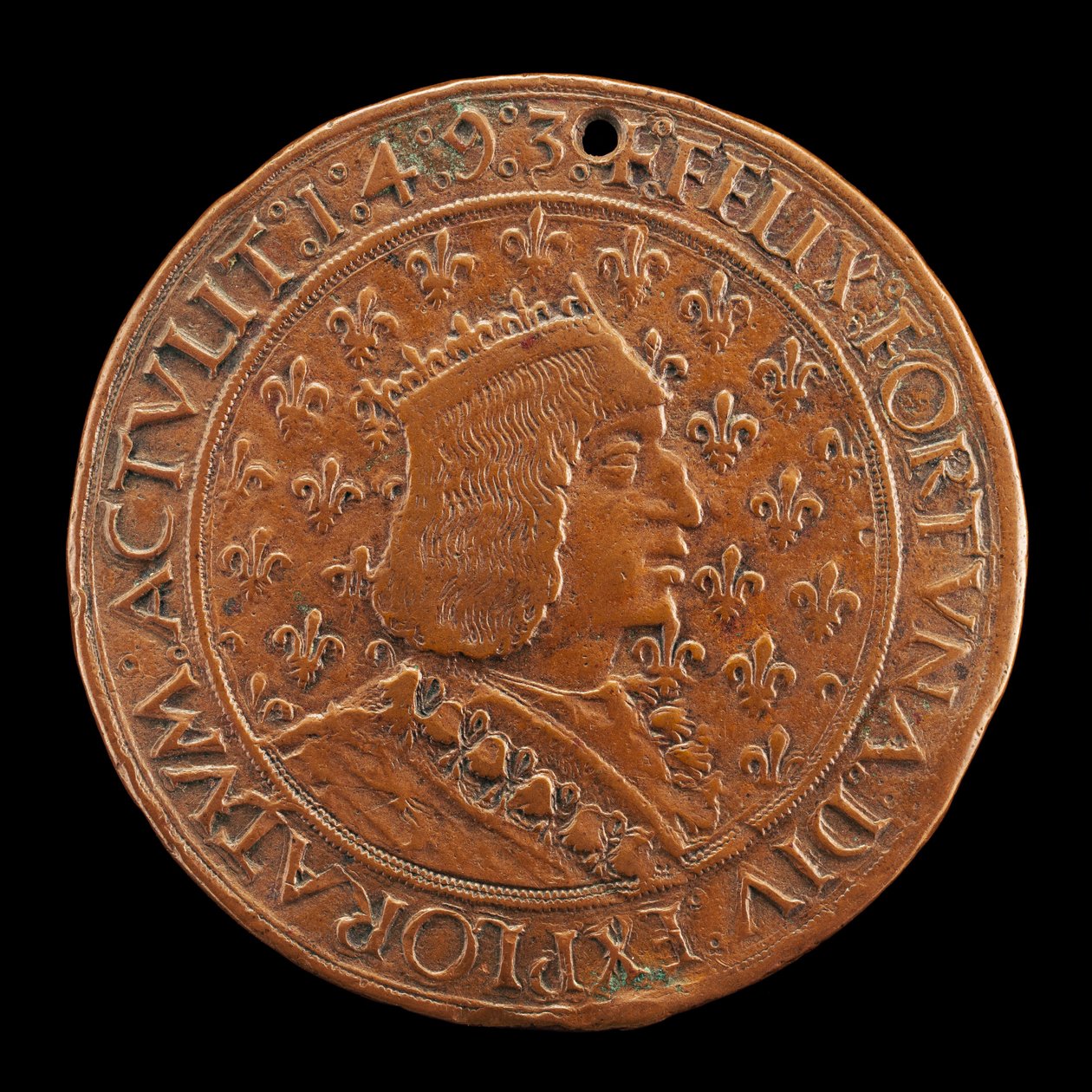 Charles VIII, 1470-1498, konge av Frankrike 1483 [forside], 14931494 av Louis Lepère