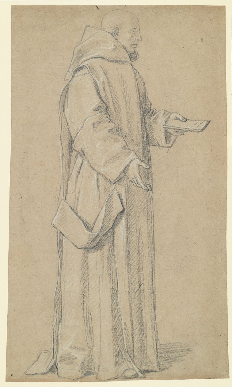 Stående munk (recto) av Louis Licherie de Beurie