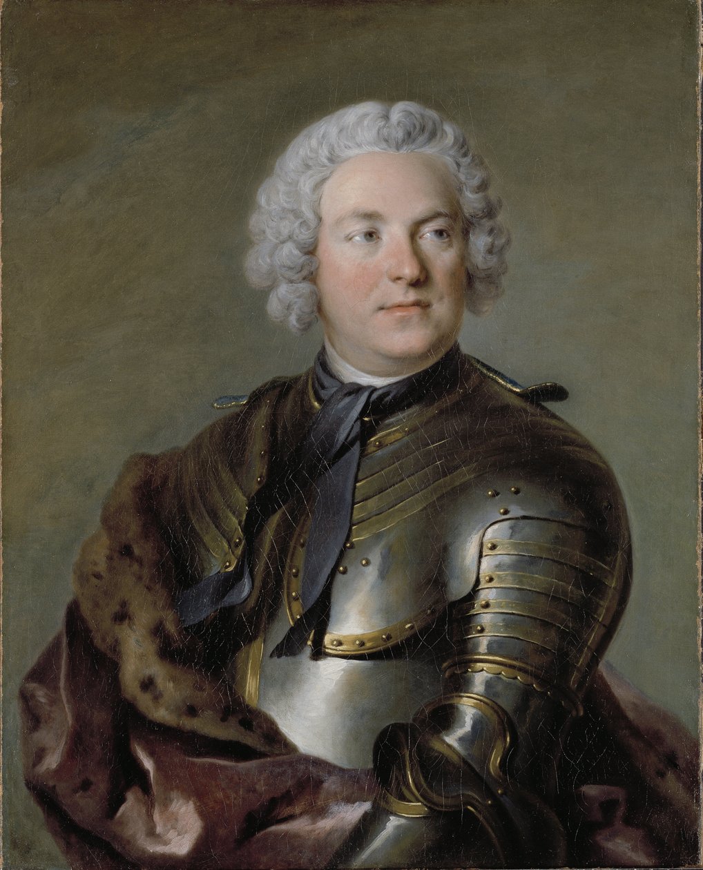 Charles Gustave de Tessin, svensk aristokrat og politiker - Portrett av Carl Gustaf Tessin (1695-1770), av Tocque, Louis (1696-1772). olje på lerret av Louis Tocqué