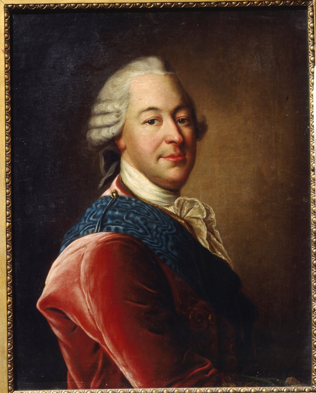 Portrett av grev Mikhail Illarionovich Vorontsov (1714-1767) (Portrett av grev M.I.Vorontsov). Maleri av Louis Tocque (1696-1772), olje på lerret, midten av 1700-tallet. Fransk kunst, rokokkokunst. Regionalt kunstmuseum, Simferopol (Ukraina) av Louis Tocqué