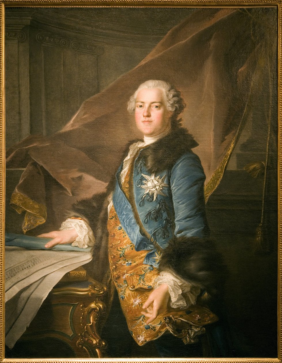 Portrett av Abel Francois Poisson, Marquis de Marigny (1727-1781), Superintendent of the King