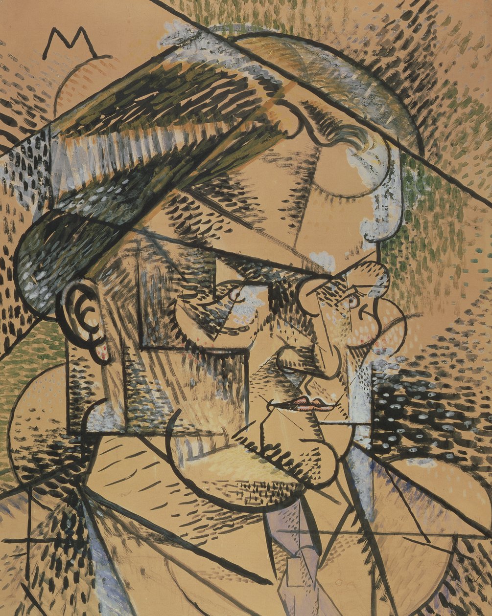 Portrett av Edouard Gazanion, 1912 av Louis Marcoussis
