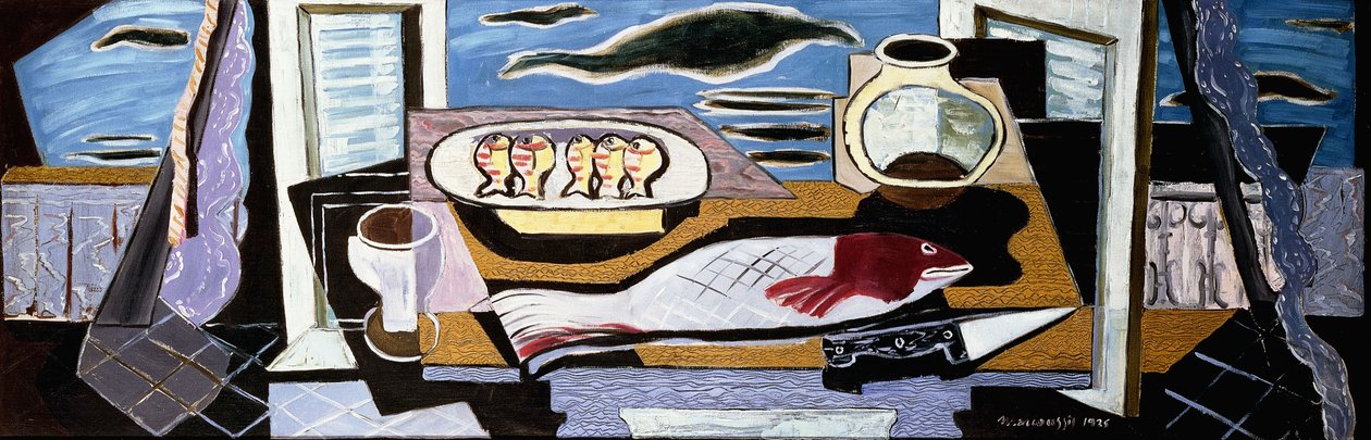 Stilleben; Nature Morte, 1925 av Louis Marcoussis
