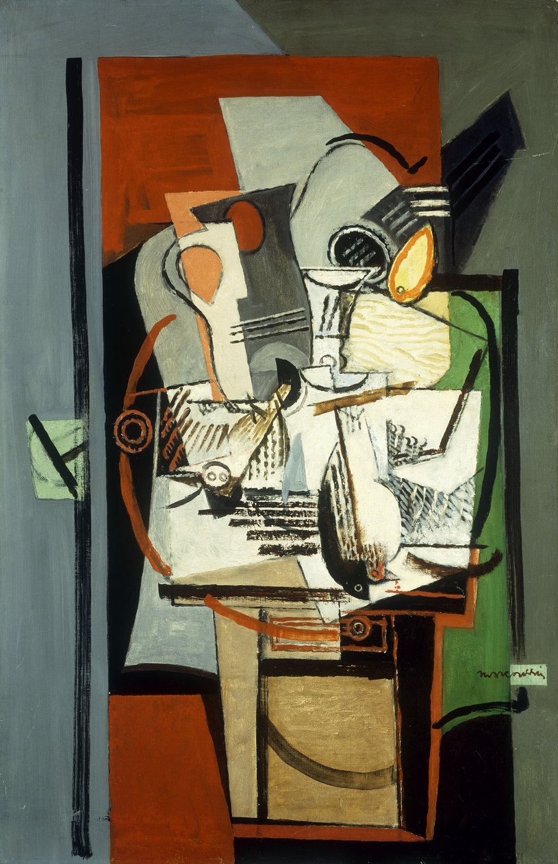 Stilleben; Nature Morte, ca. 1930 av Louis Marcoussis