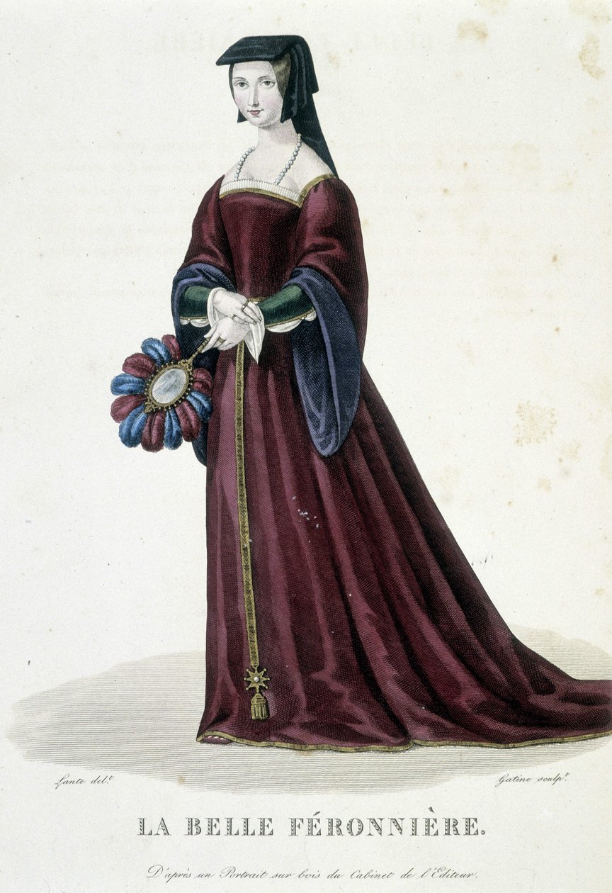 La Belle Ferronnière i ""French Gallery of Famous Women""" av Louis Marie Lante