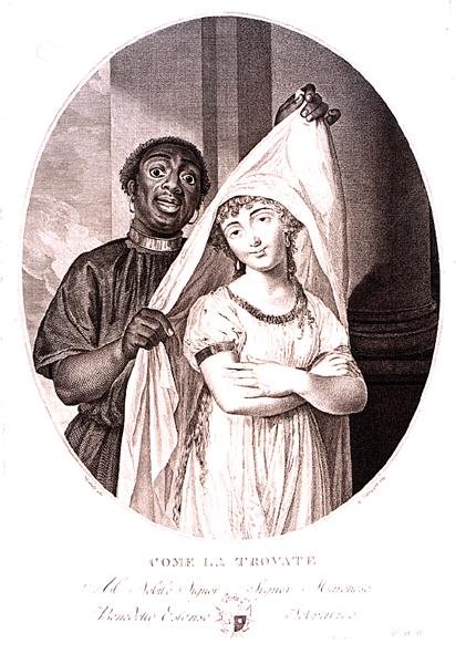 As You Find Her, gravert av G. Lancon, ca. 1840 (stålgravering) (s/hvitt-foto) av Louis Marie Sicard