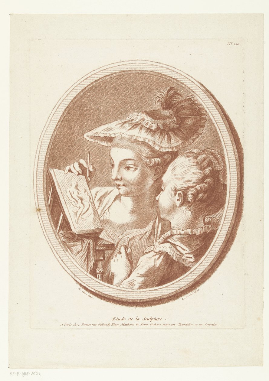 Skulpturtimen Etude de la Sculpture (tittel på objekt) av Louis Marin Bonnet