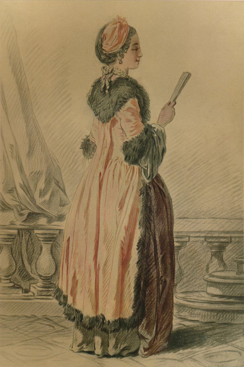 Russisk hushjelp, russisk hushjelp, c1765-1790, 1913 av Louis Marin Bonnet