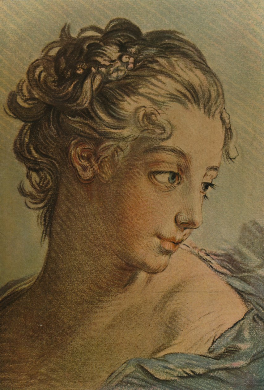 Head Of A Young Girl, c1760-1790, 1913 av Louis Marin Bonnet
