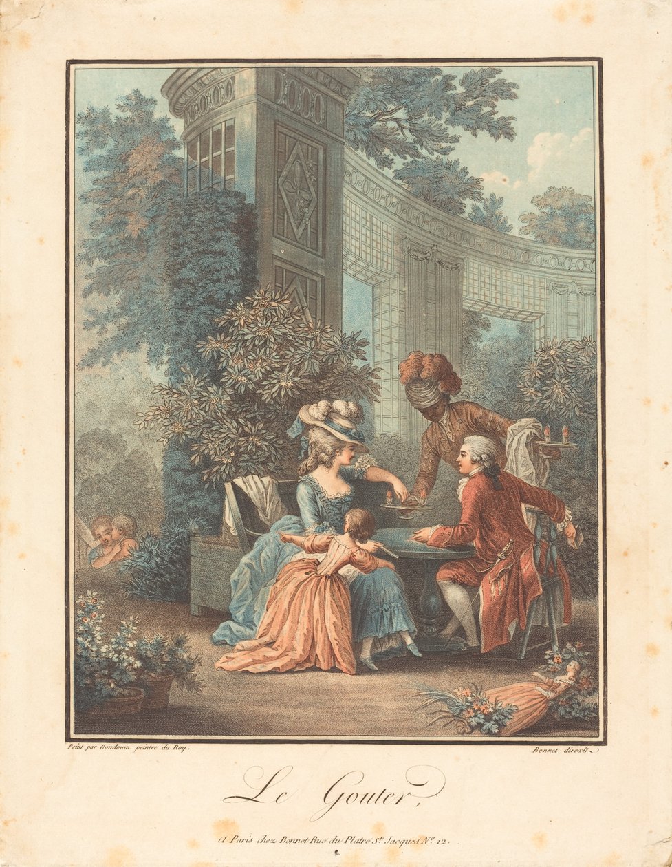 Ettermiddags te. av Louis Marin Bonnet