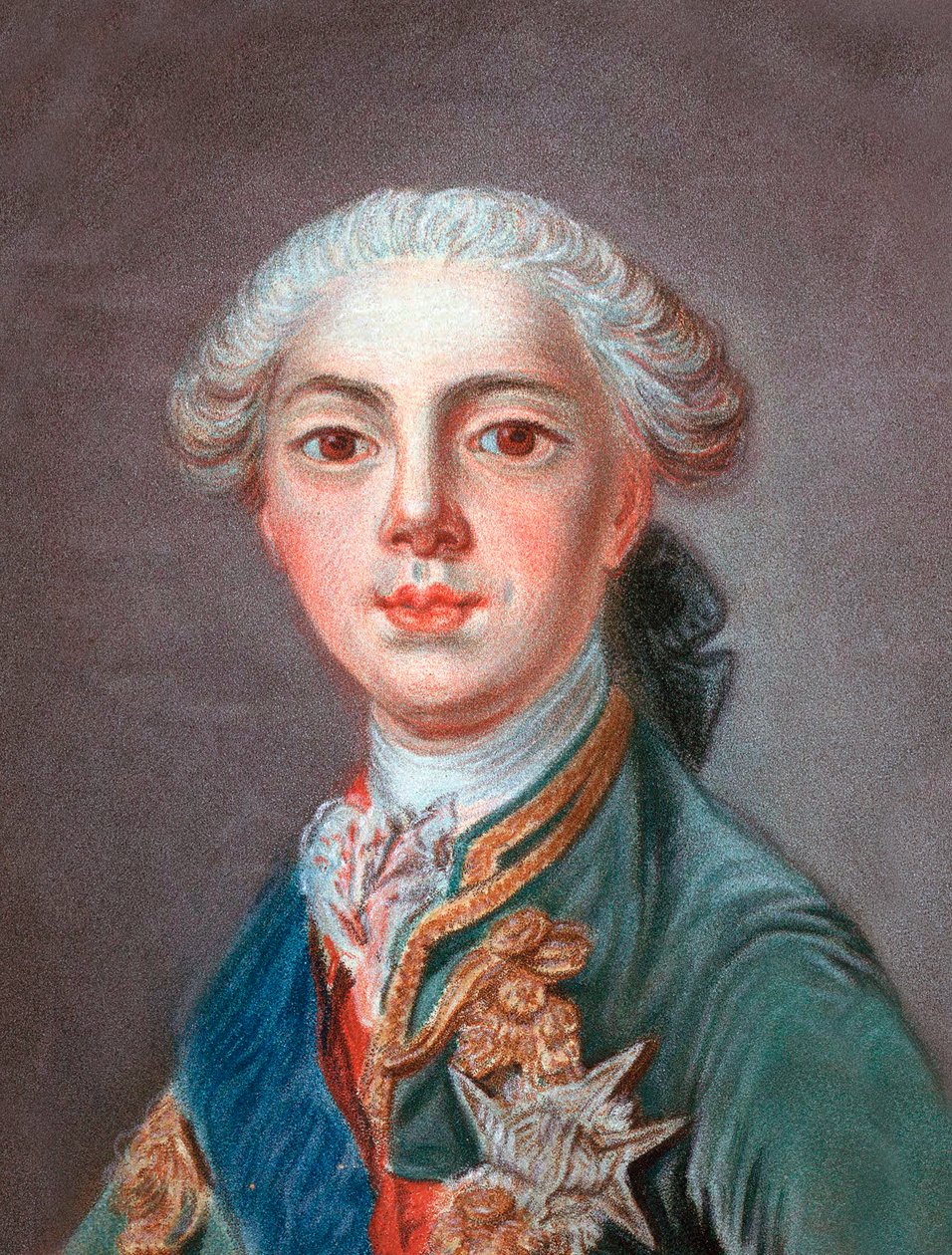 Louis Stanislas Xavier of France (future Louis XVIII), Count of Provence (1755-1824) - Louis-Stanislas-Xavier of France, Count of Provence (1755-1824) - Engraved by Louis Marin (Louis-Marin) Bonnet (1736 or 1743-1793) av Louis Marin Bonnet