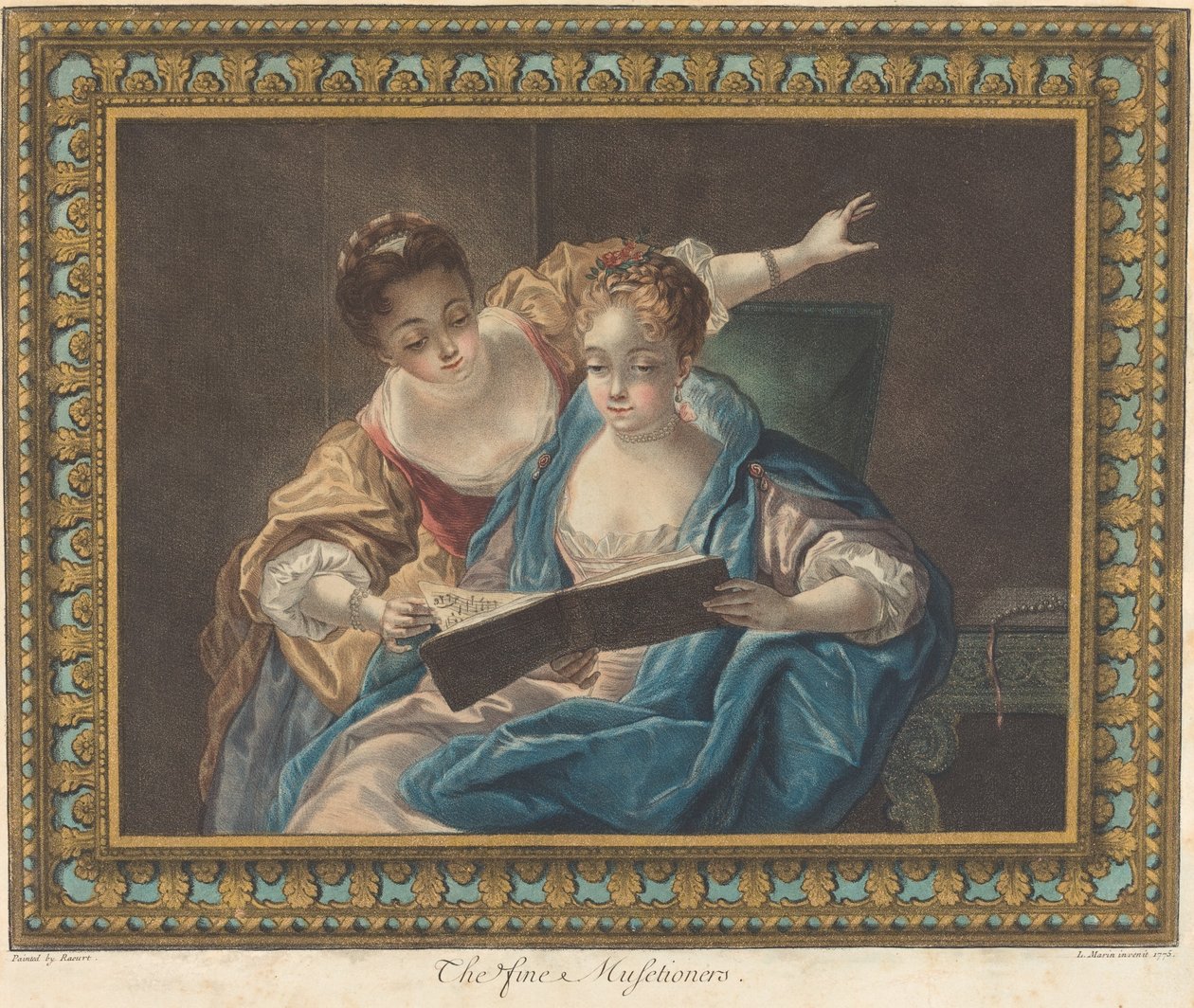The Fine Musetioners, 1775. av Louis Marin Bonnet