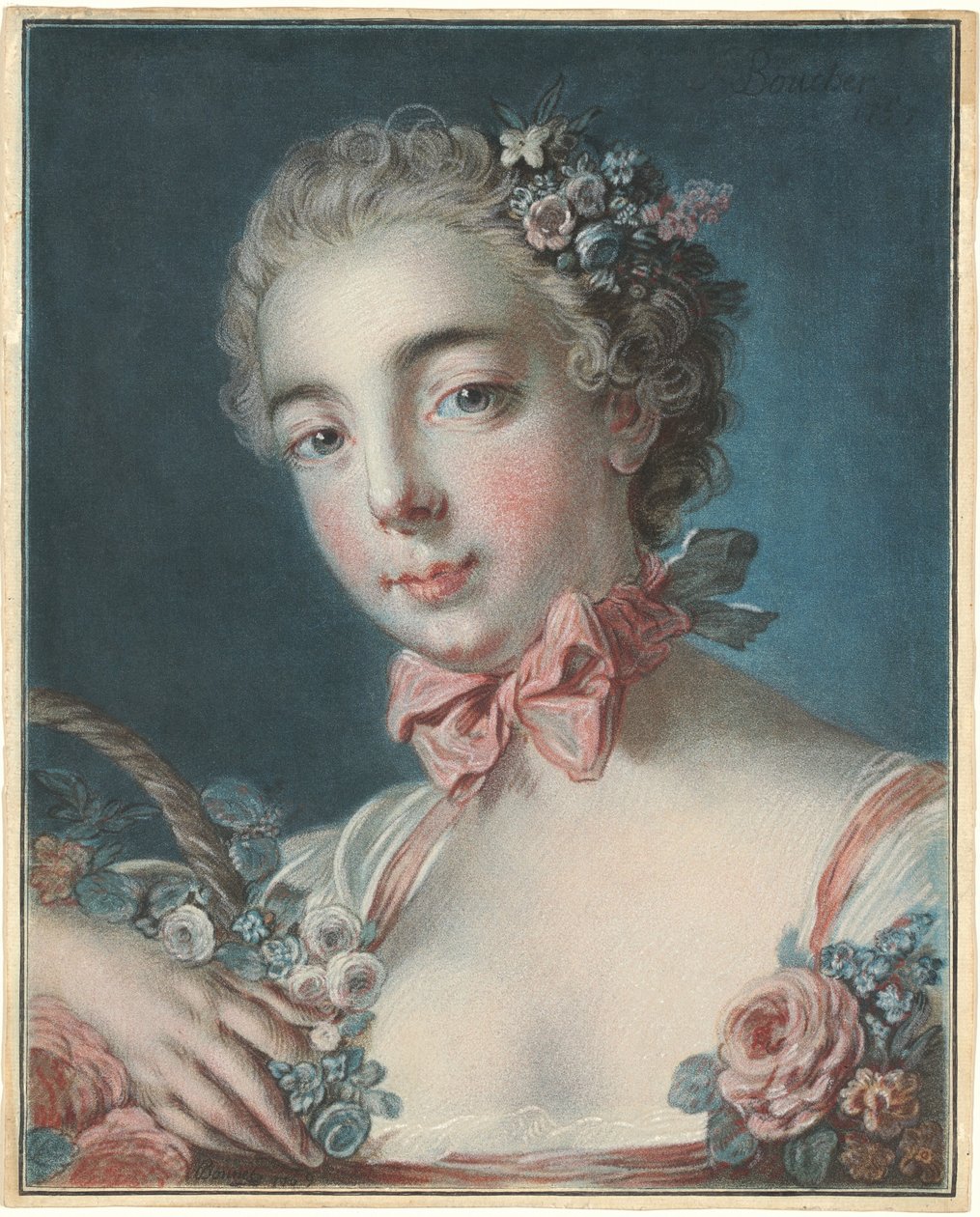 Leder for Flora av Louis Marin Bonnet after François Boucher