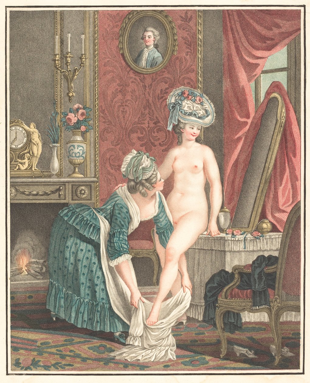 Toalettet av Louis Marin Bonnet after Nicolas René Jollain