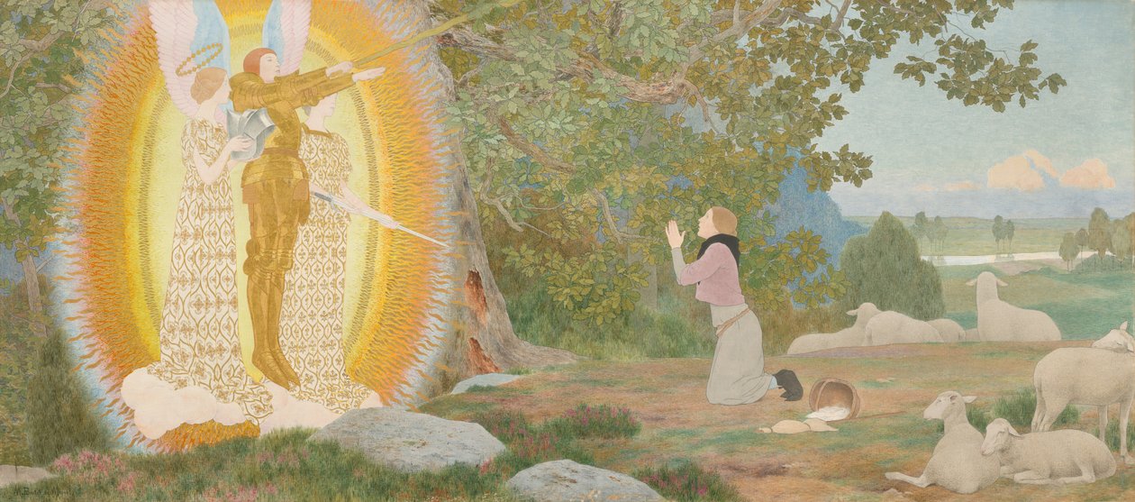 The Vision and Inspiration Joan of Arc-serien: I, ca. 1907-begynnelsen av 1909. av Louis Maurice Boutet de Monvel