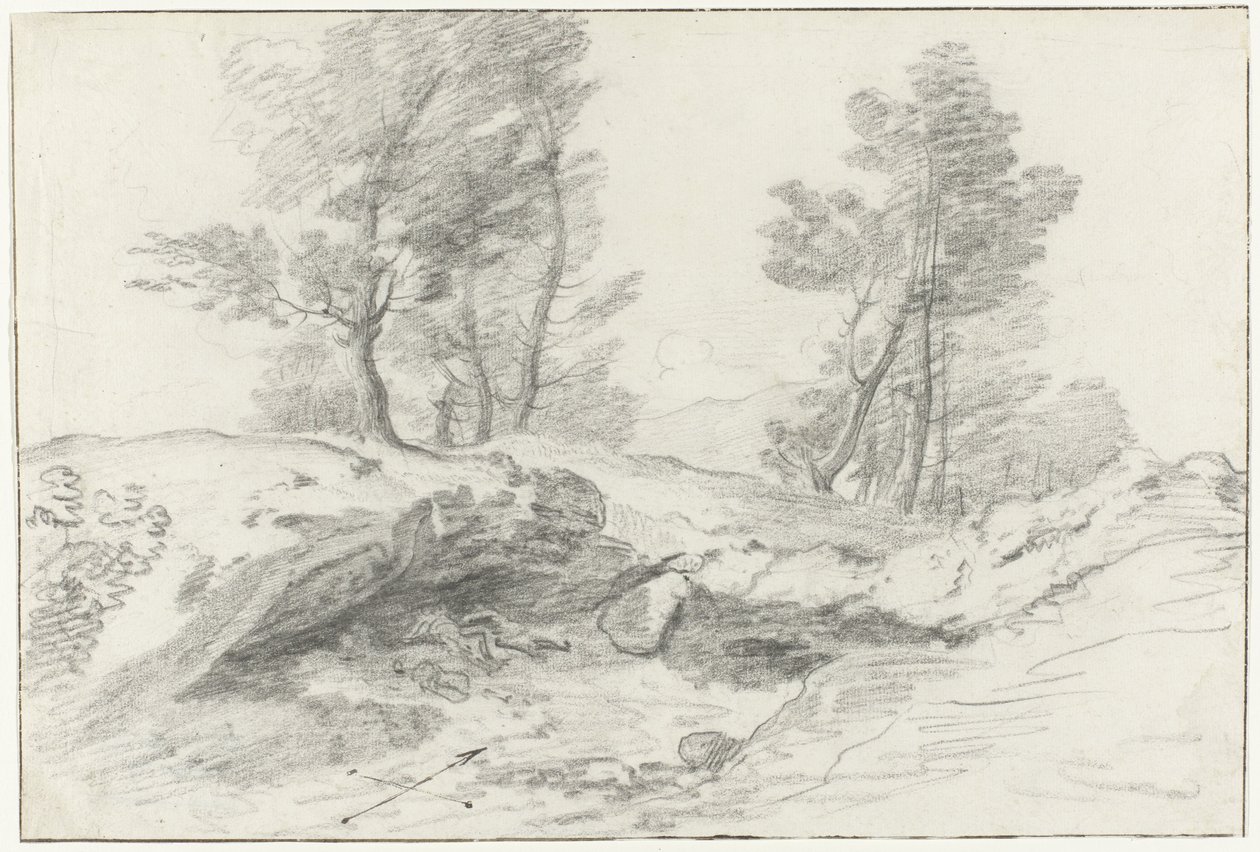 Grotte delle Capre aan de grens nær Nemorosa en Fredda Reise til Italia, Sicilia og Malta - 1778 (serietittel) av Louis Mayer