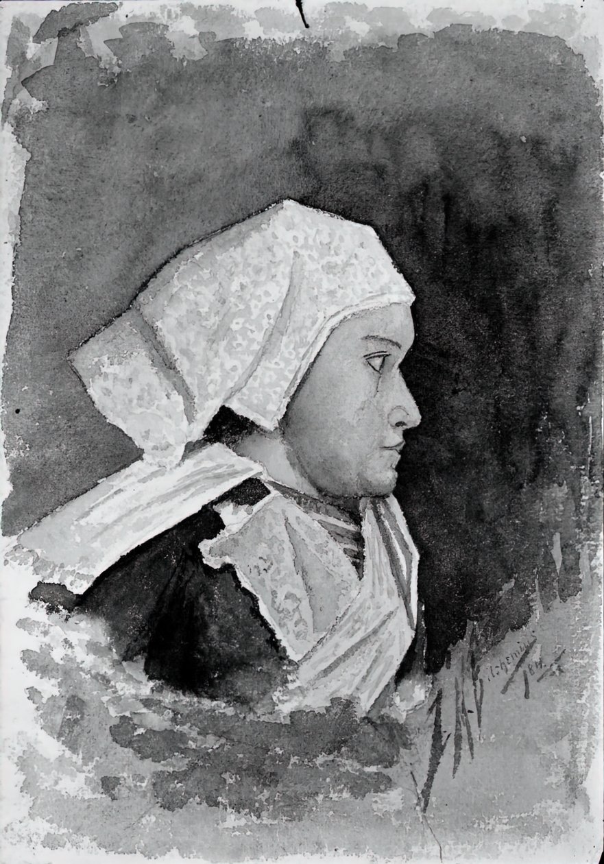Brittany Peasant Woman, 1884. av Louis Michel Eilshemius