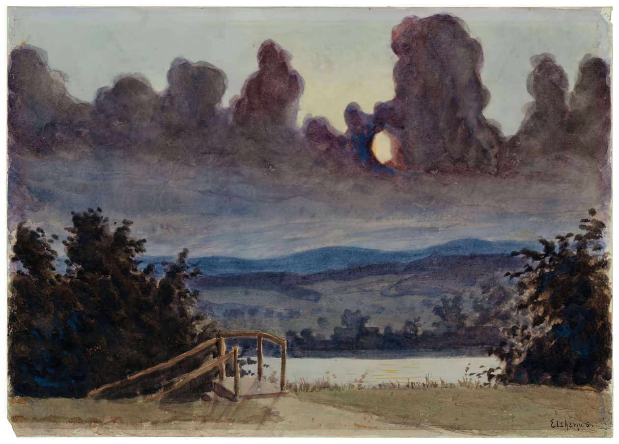 Mørke skyer, ca. 1901. av Louis Michel Eilshemius