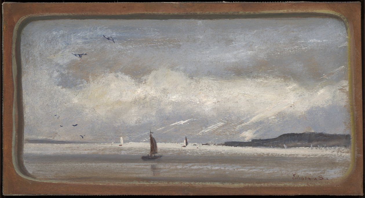 New York havn av Louis Michel Eilshemius