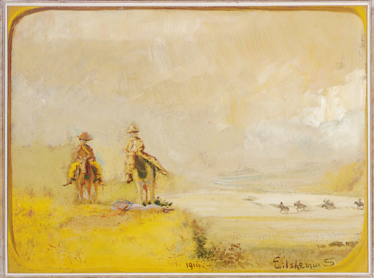 Speidere til hest av Louis Michel Eilshemius