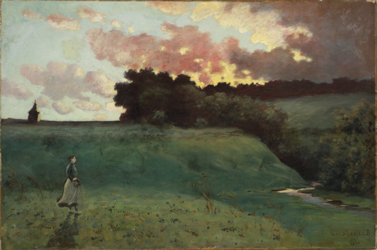 Stormfullt landskap, 1890 av Louis Michel Eilshemius