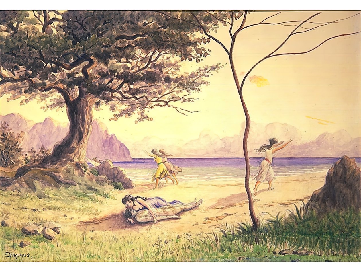 Redningen, c. 1900. av Louis Michel Eilshemius