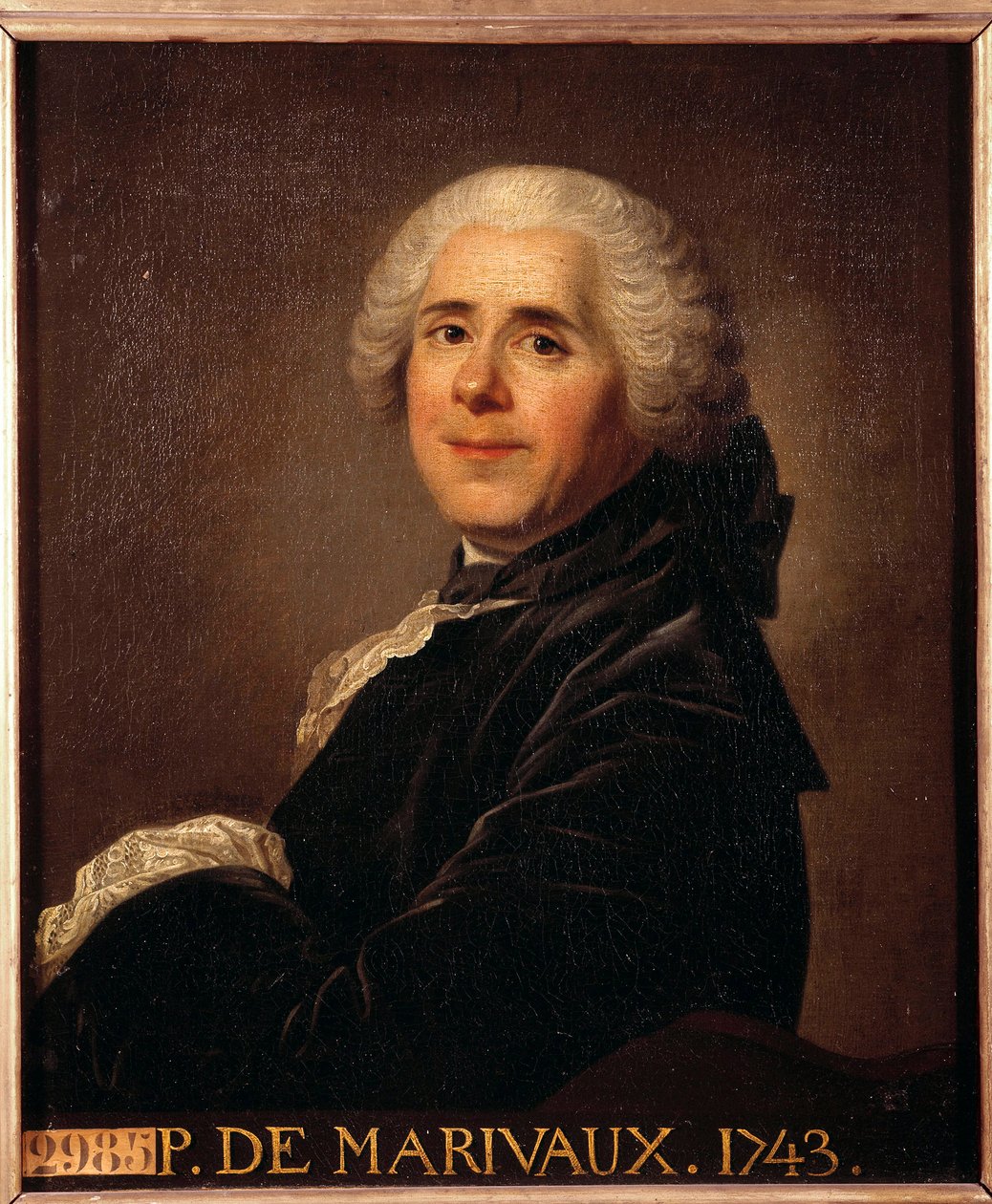 Portrett av Pierre Carlet de Chamblain de Marivaux (1688-1763) Maleri av Louis Michel van Loo (1707-1771) 1743 Søn. 0,63 x 0,52 m av Louis Michel van Loo