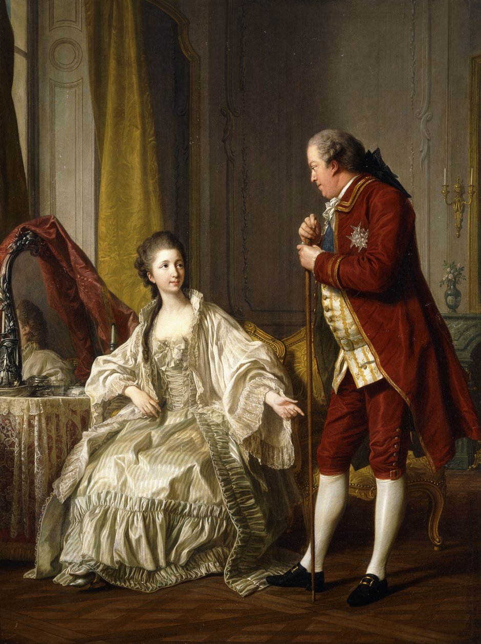 Dobbeltportrett av markisen og markisen de Marigny, 1769 av Louis Michel van Loo