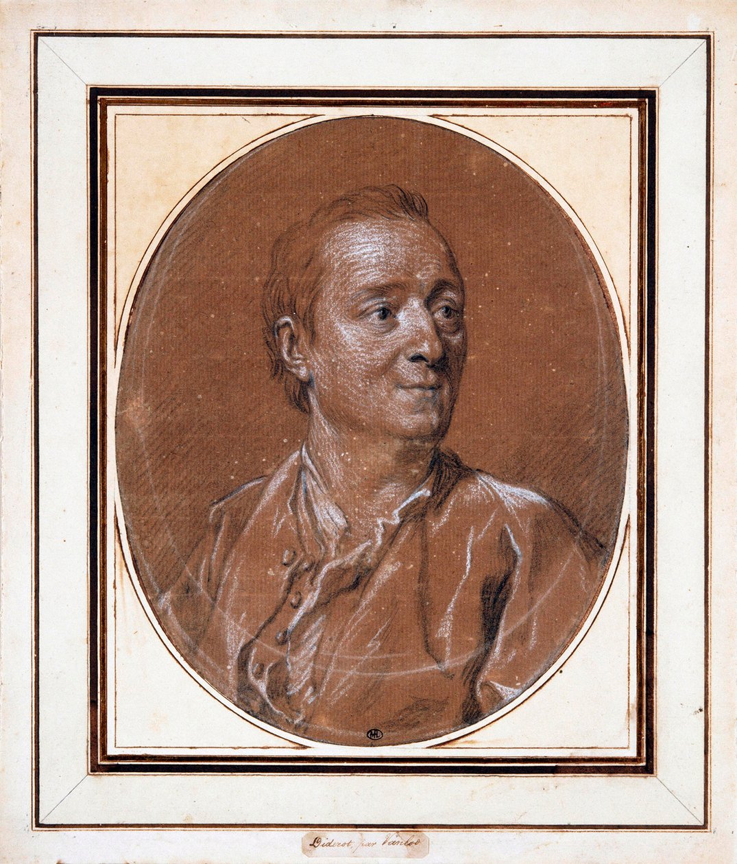 Portrett av Denis Diderot 1713-1784, 1767. av Louis Michel van Loo