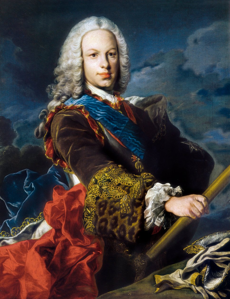 Portrett av Ferdinand VI av Spania, kalt den vise (1713-1759) av Louis Michel van Loo