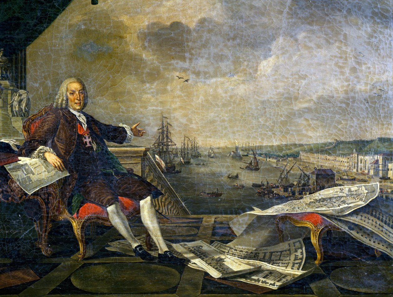 Portrett av Sebastiao Jose de Carvalho e Melo av Louis Michel van and Vernet Claude Joseph Loo