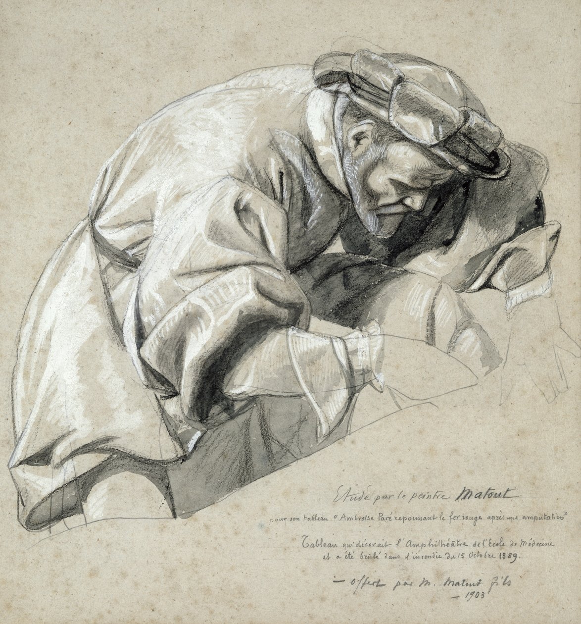 Studie av Ambroise Pare (ca. 1510-90) 