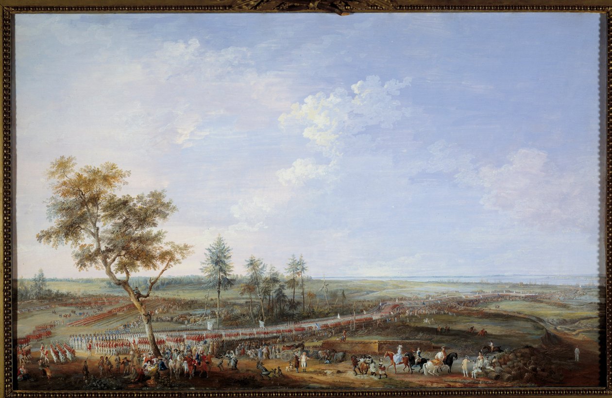 Sesession War: "" slaget ved Yorktown av Louis Nicolas van Blarenberghe