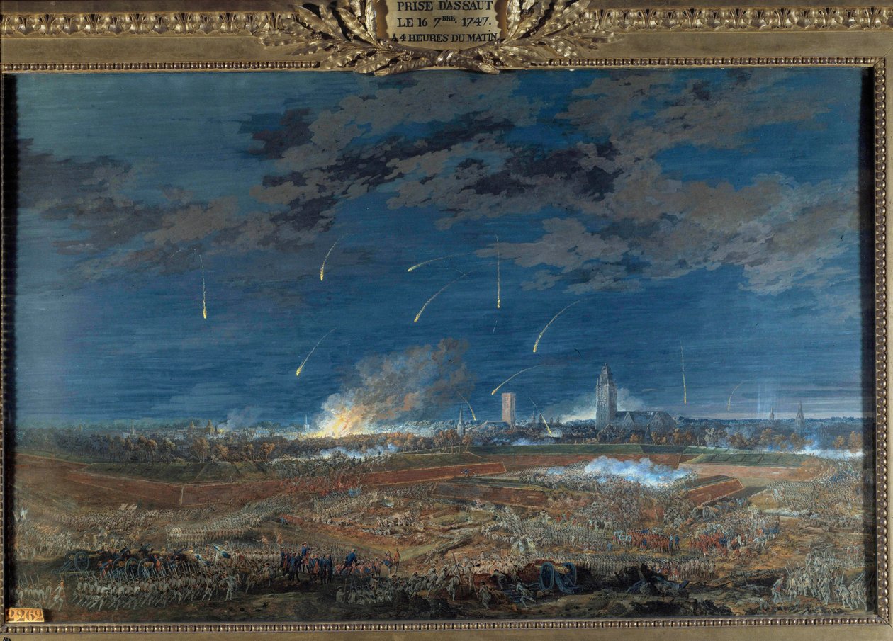 Storm of Berg Op Zoom (Berg-Op-Zoom) 16. september av Louis Nicolas van Blarenberghe