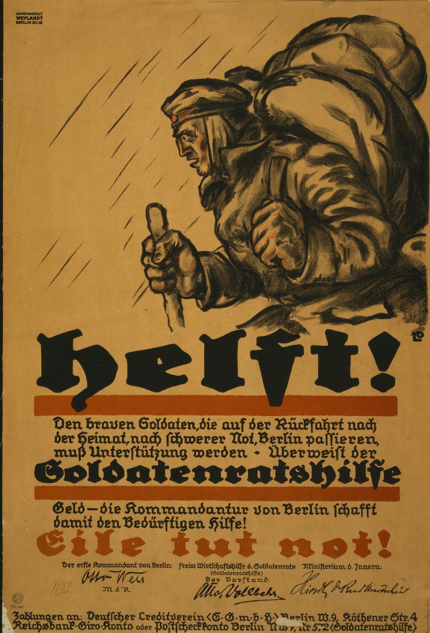 Hjelp!, 1918 av Louis Oppenheim