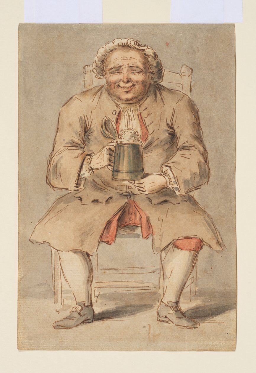 Sittende mann med en tankard av Louis Philippe Boitard