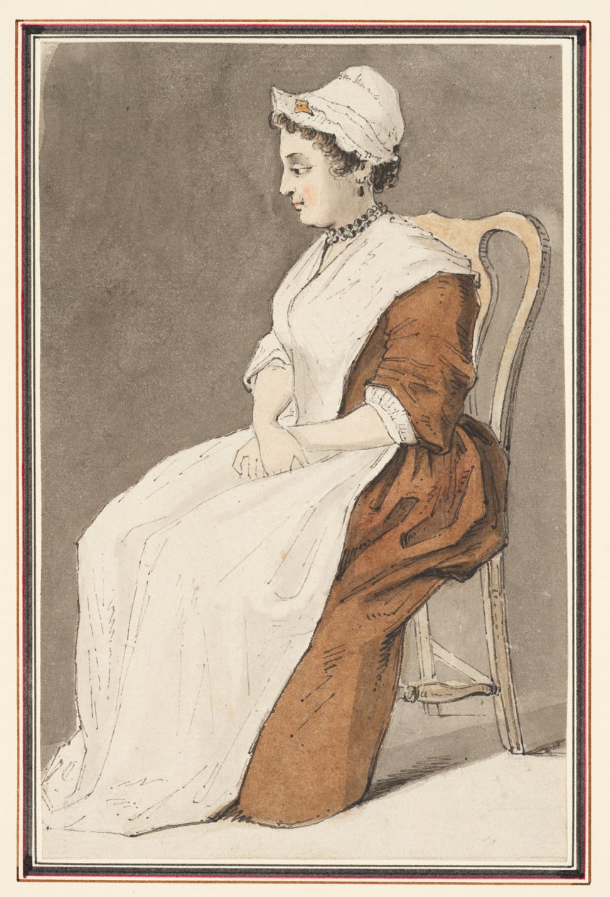 Sittende kvinne av Louis Philippe Boitard