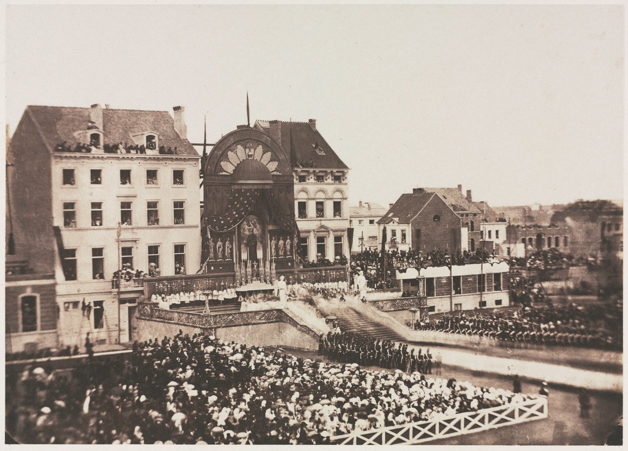 Uten tittel Thanksgiving-seremoni, juli 1856. av Louis Pierre Theophile Dubois de Nehaut