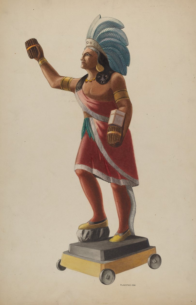 Sigarbutikk indisk, 1938. av Louis Plogsted