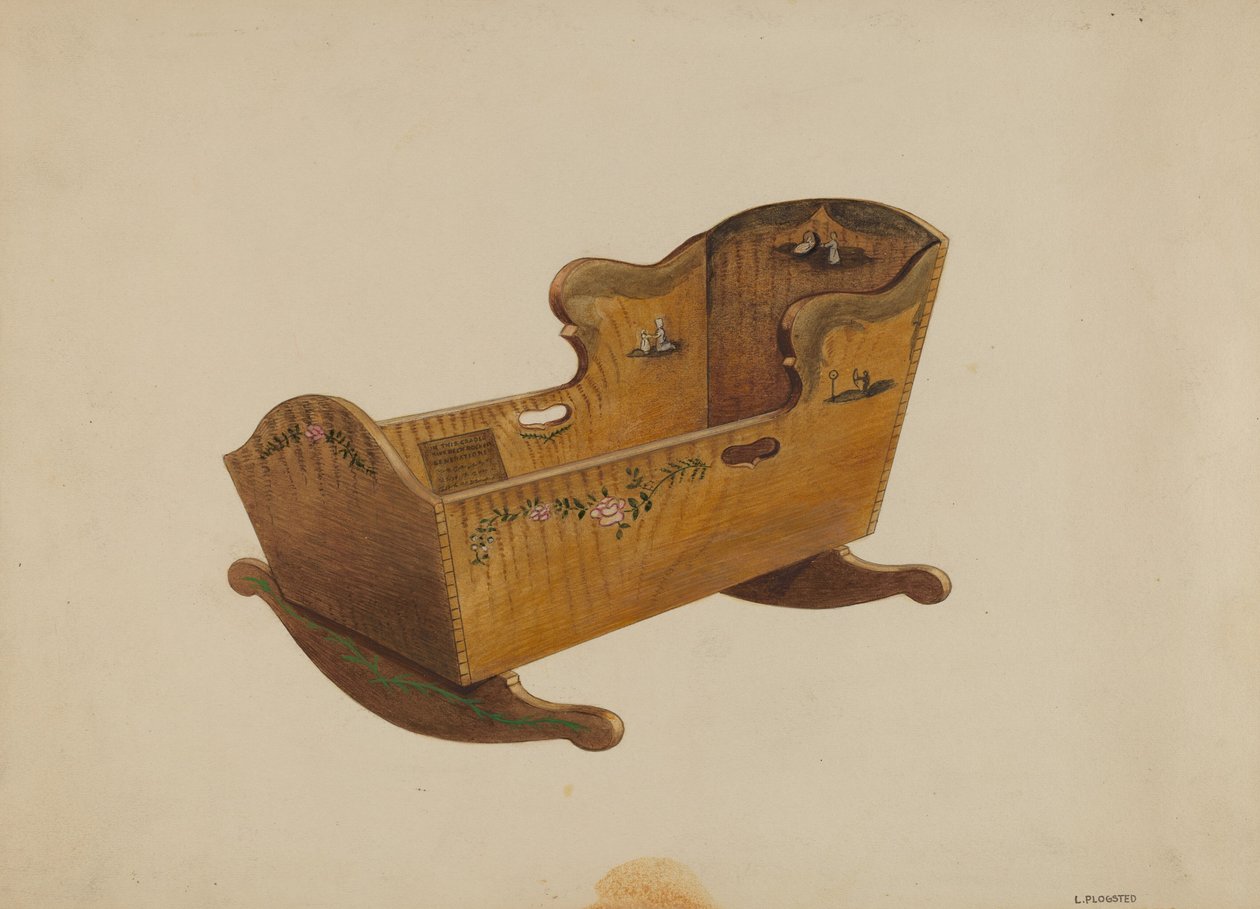 Vugge, c. 1936. av Louis Plogsted