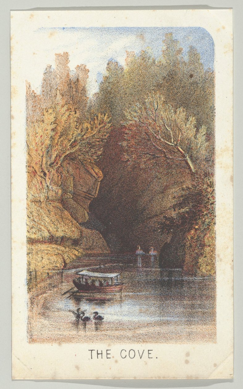 The Cove, fra serien, Views in Central Park, New York, del 3, 1864. av Louis Prang