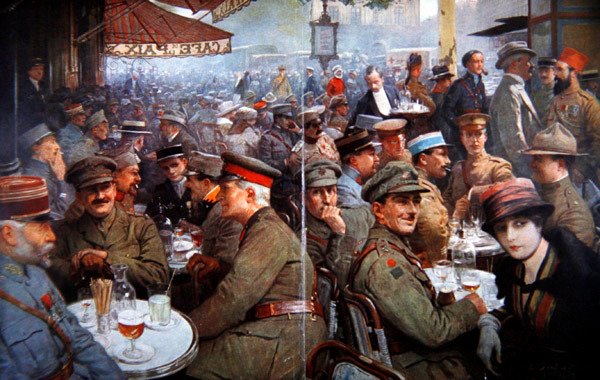 "Fredskafeen under krigen" av Louis Remy Sabattier