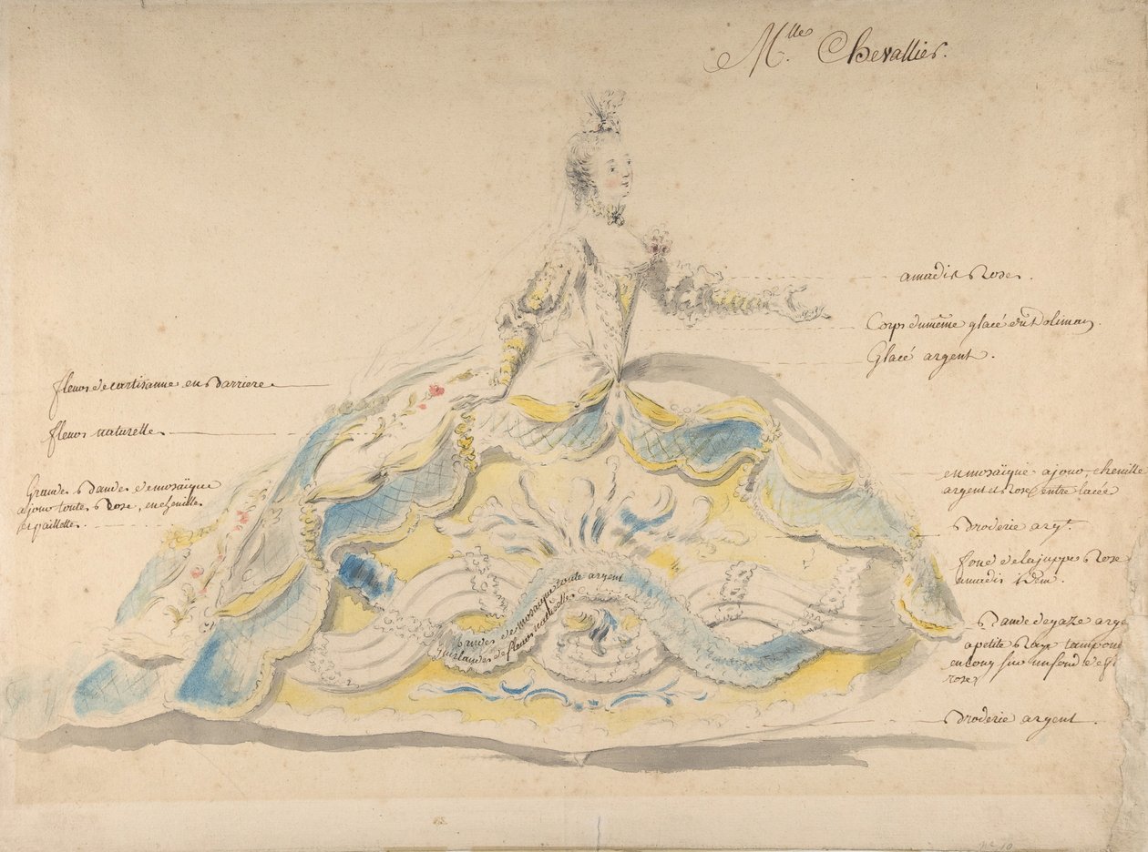 Frøken Marie-Jeanne Fesch Chevallier,. av Louis Rene Boquet
