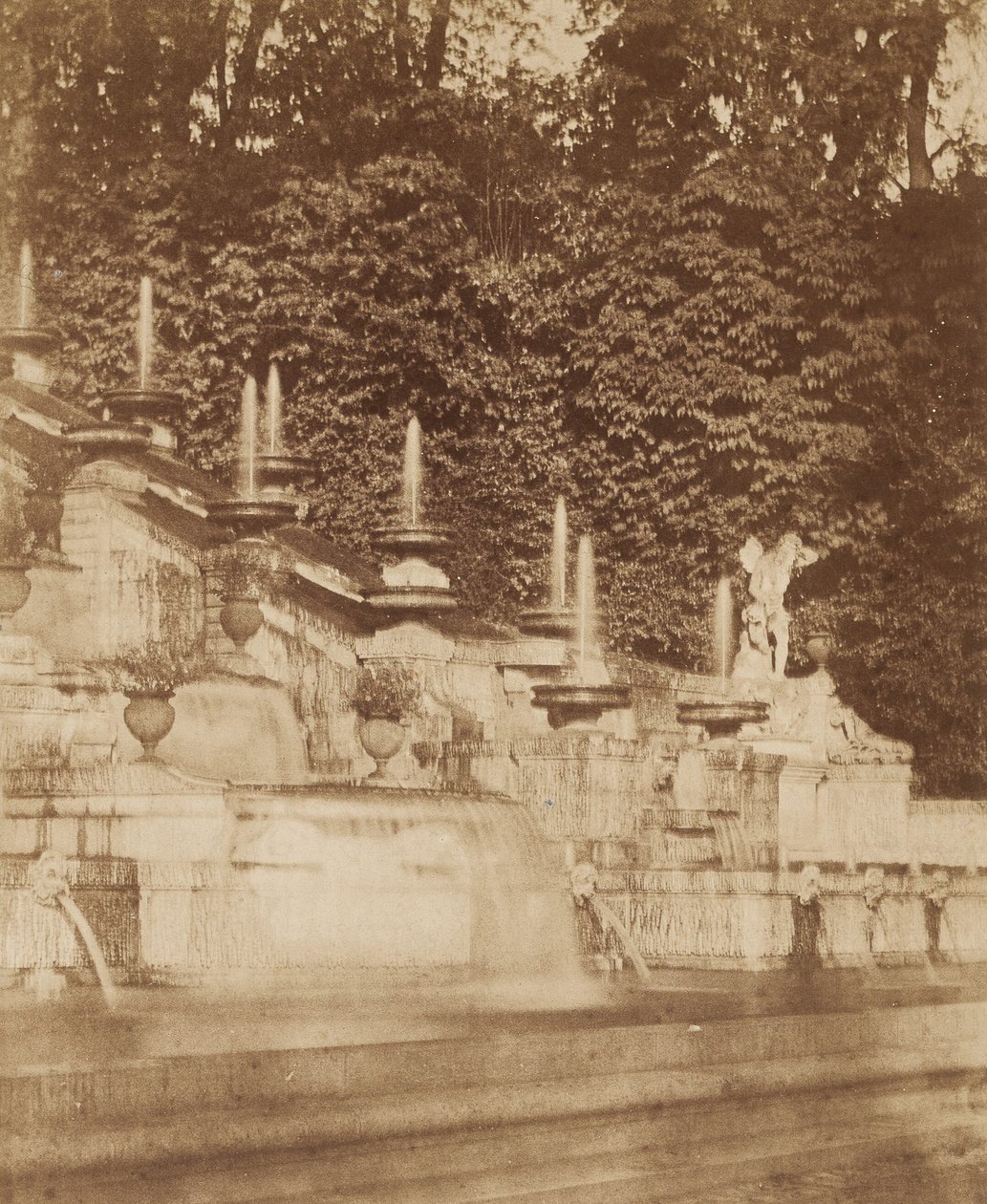 Cascade ved Chateau de St. Cloud av Louis Rémy Robert