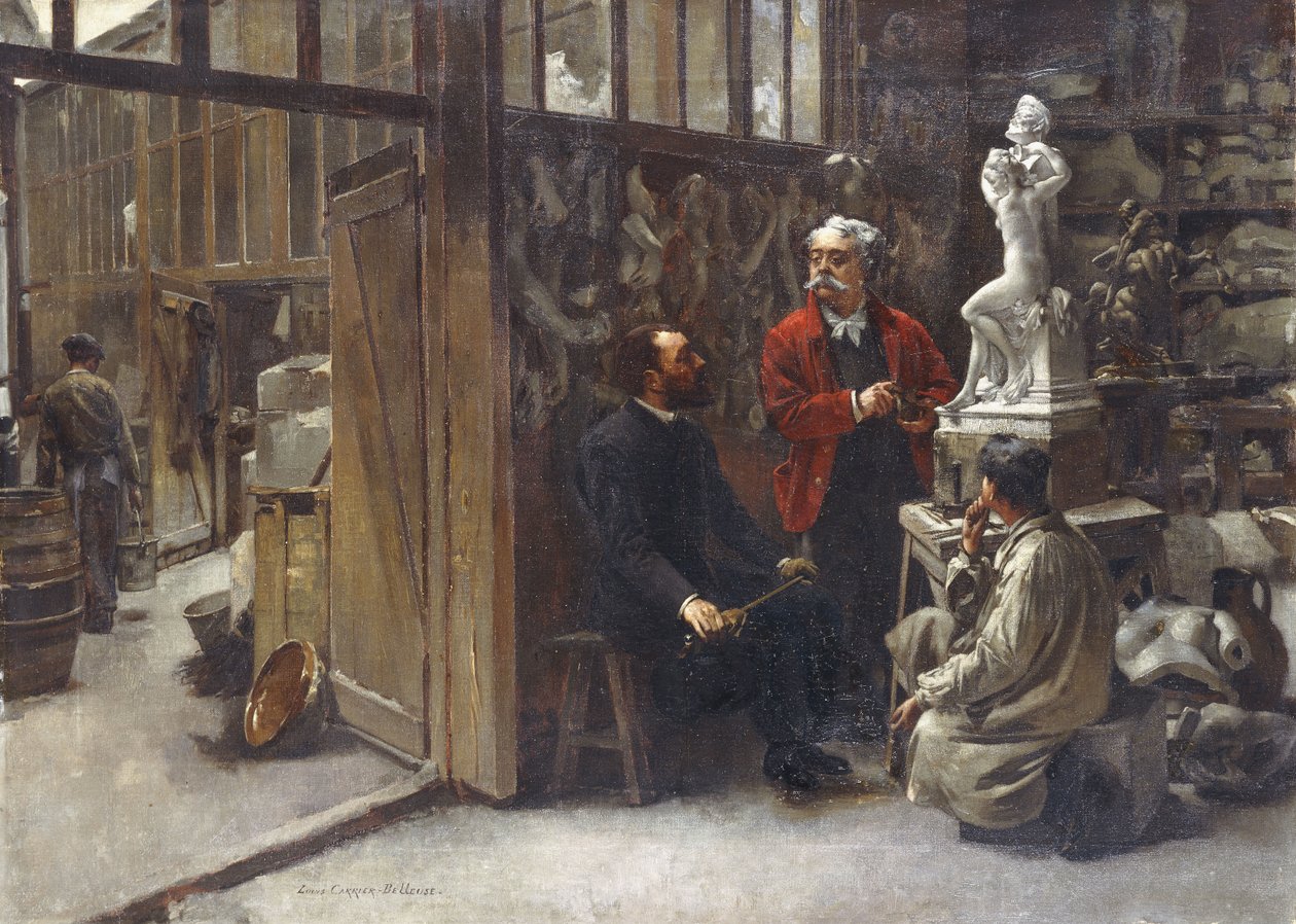 Studioet til billedhuggeren Albert-Ernest Carrier-Belleuse av Louis Robert Carrier Belleuse