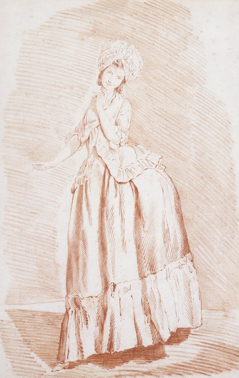 En stående dame, av Louis Rolland Trinquesse